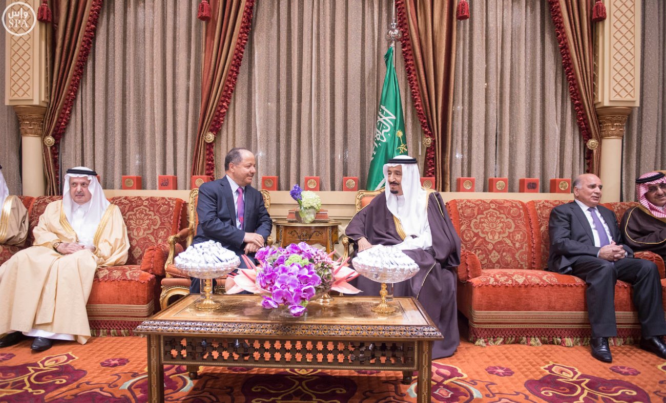 وێنه‌ و ڤيديۆ.. پادشا و ميره‌كانى سعووديه‌ پێشوازى له‌ بارزانى ده‌كه‌ن